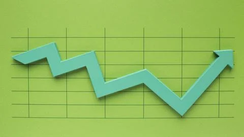 Top view statistics presentation Set Иллюстрация