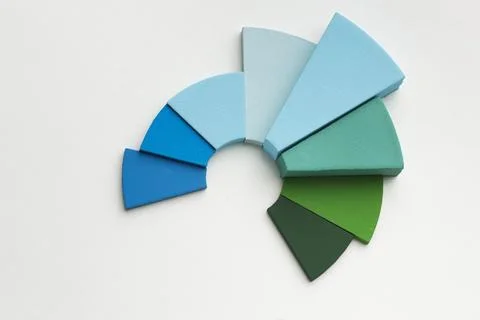 Top view statistics presentation Set Stock Photos
