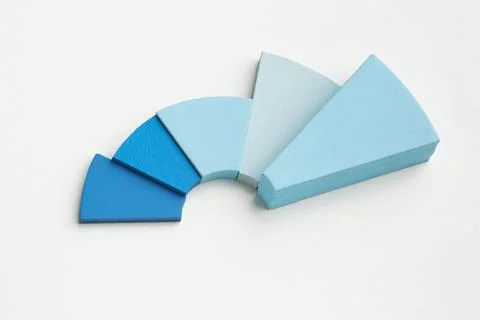 Top view statistics presentation Set Stock Photos