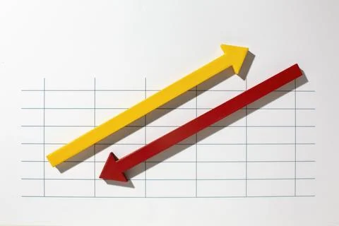 Top view statistics presentation Set Stock Photos