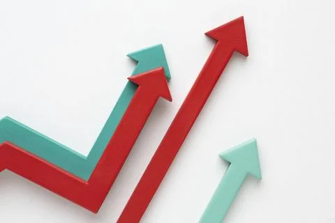 Top view statistics presentation Set Stock Photos