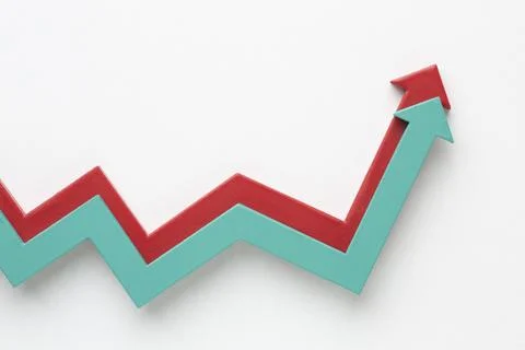 Top view statistics presentation Set Stock Photos
