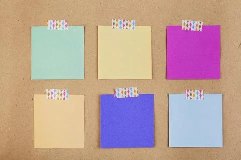 Top view sticky notes collection Stock Photos