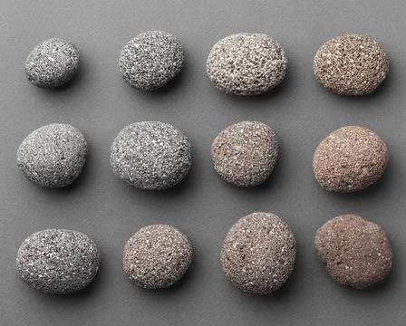 Top view stone collection. High quality beautiful photo concept top view s... Stock Photos