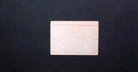 Top view stop motion bakery food on copy space, 4K video Stock Footage 90599596