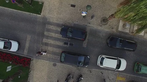 Top View of Street by Drone Stock Footage 82936738