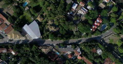 Top View of Street Stock Footage 75642832