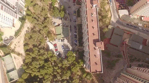 Top view of streets on summertime Stock Footage 90377029