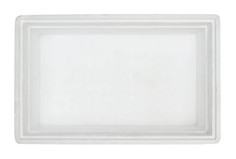 Top view of styrofoam box Stock Photos