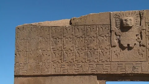 Top View Of The Sun Gate, La Paz, Bolivia Video stock 110321838