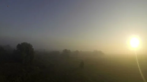 Top view of sun shining through clouds Stock Footage 68070187