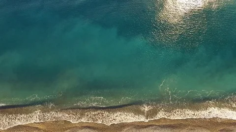 Top view of the surf Stock Footage 72149311