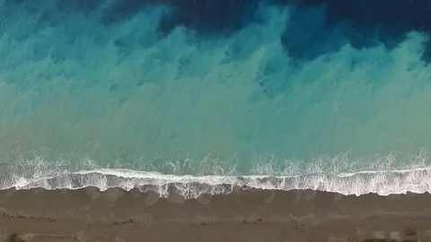 Top view of the surf Stock Footage 72564365