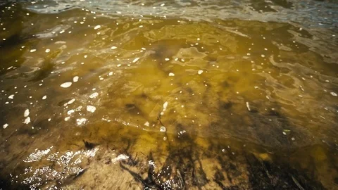 Top view of surf of water in slow motion Stock-Footage 117366967