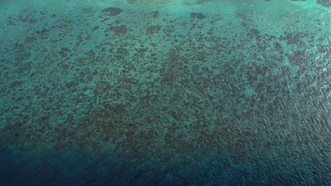 Top view of the surface of the Indian ocean. Stock Footage 105202697