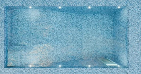 Top view of Swimming pool Video stock 302294497