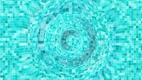Top view of swimming pool water drops and makes waves summer background Stock Footage 265011671