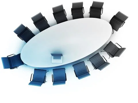 Top view of a table for meeting with copy space 스톡 일러스트