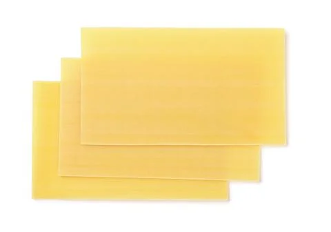 Top view of three lasagna sheets Stock Photos