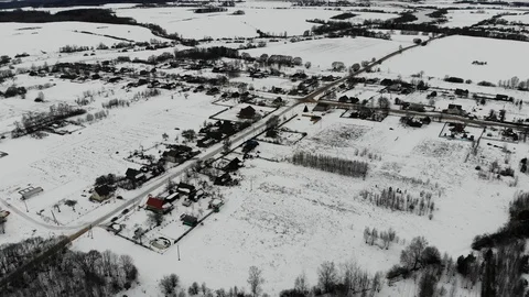 Top view at the timber house Stock Footage 103614320