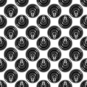 Top view tin can pattern seamless vector 스톡 일러스트