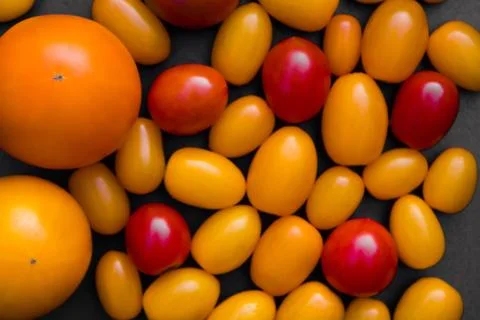 Top view tomatoes Stock Photos
