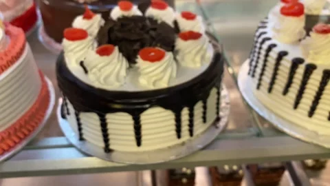 Top View of Too Many Yummies Cakes Ever Stock Footage 286855951