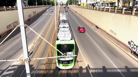 Top View Tramway. Stock Footage 279672398