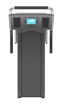 Top view of treadmill isolated on white background Stock Illustration