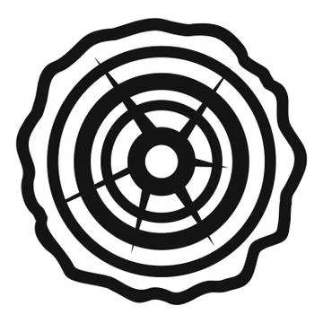 Top view tree stump icon, simple style イラスト素材