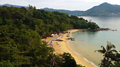 Top view of the tropical bay  in motion Video stock 33203762