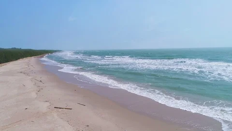 Top view of tropical beach Stock Footage 85658422