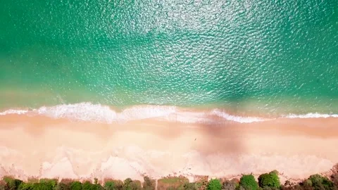 Top view of tropical beach Stock Footage 161538604