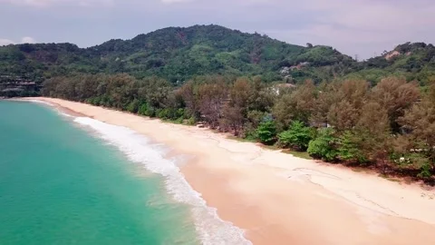 Top view of tropical beach Stock Footage 161539027