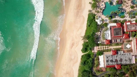 Top view of tropical beach Stock Footage 161539199
