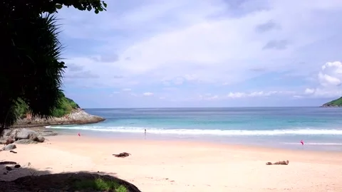 Top view of tropical beach Stock Footage 161539204