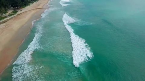 Top view of tropical beach Stock Footage 161539217
