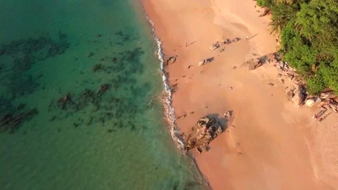 Top view of tropical beach Stock Footage 161539233