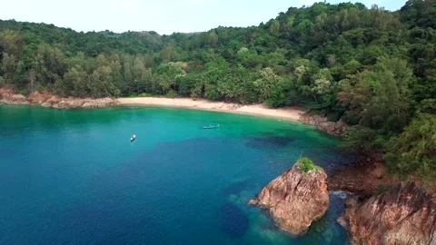 Top view of tropical beach Stock Footage 161539262