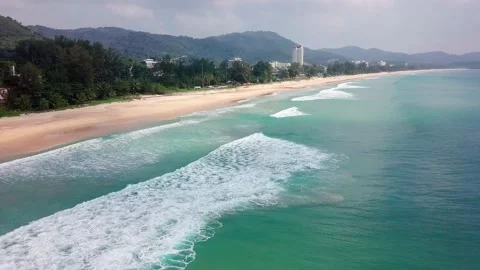 Top view of tropical beach Stock Footage 161729051