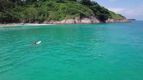 Top view of tropical beach Stock Footage 161729075