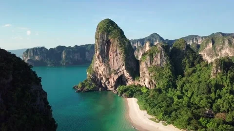 Top view of tropical beach Stock Footage 161729184