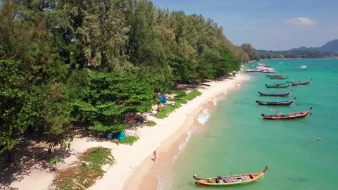 Top view of tropical beach Stock Footage 161729188
