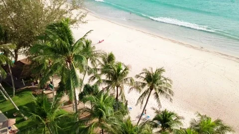 Top view of tropical beach Stock Footage 161729354