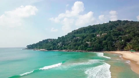 Top view of tropical beach Stock Footage 162026817