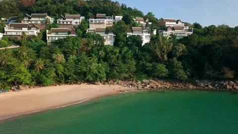 Top view of tropical beach Stock Footage 162026909