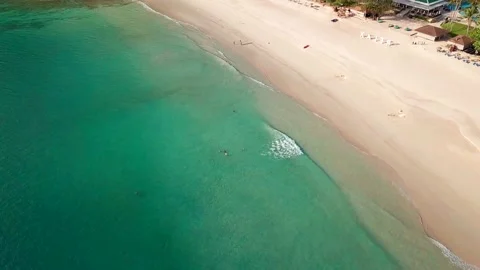 Top view of tropical beach Stock Footage 162026984