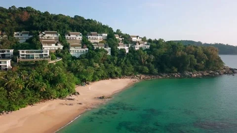 Top view of tropical beach Stock Footage 162026992