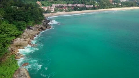 Top view of tropical beach Stock Footage 162611378