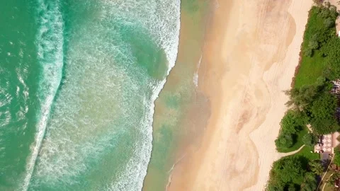 Top view of tropical beach Stock Footage 162611386